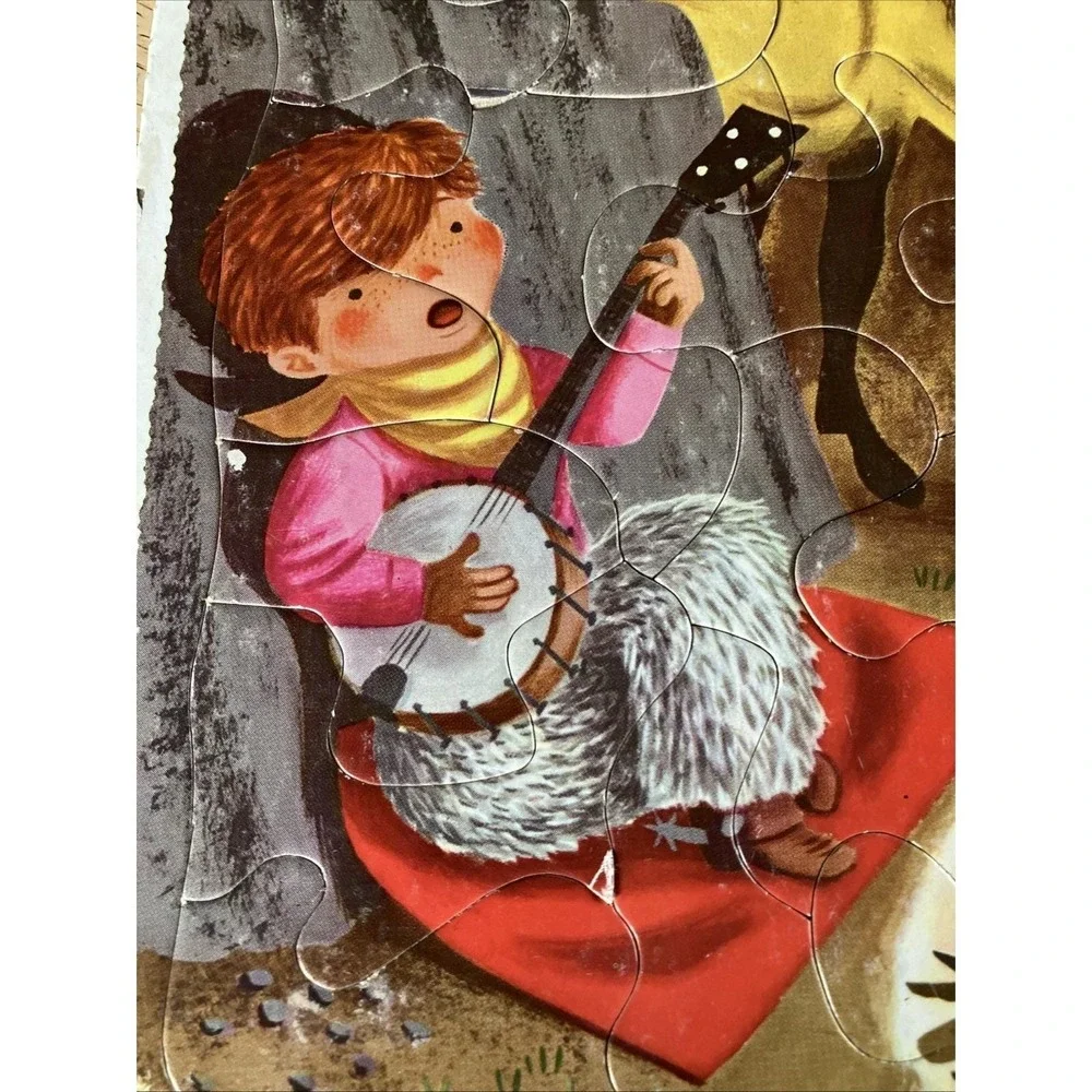 PLAYSKOOL Vintage  Little Singing Cowboy Chaps PUZZLE‎ Corrine Malvern 805C
